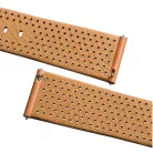 STAILER Premium Flex Perfo bőr óraszíj, barna 22/20 L