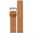 STAILER Premium Bold bőr óraszíj, barna 22/22 L