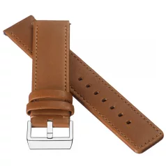 STAILER Premium Bold bőr óraszíj, barna 24/24 L