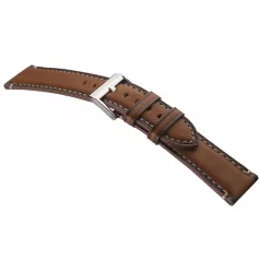 STAILER Premium Vintage bőr óraszíj, barna 22/20 L