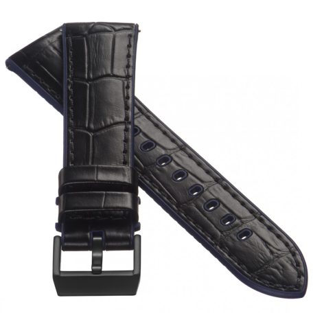 STAILER Premium Max Endurance Sport bőr óraszíj, fekete 20/18 L