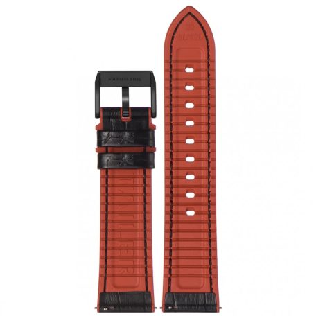 STAILER Premium Max Endurance Sport bőr óraszíj, fekete 20/18 L