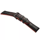STAILER Premium Max Endurance Sport bőr óraszíj, fekete 22/20 L