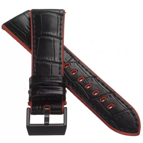STAILER Premium Max Endurance Sport bőr óraszíj, fekete 22/20 L