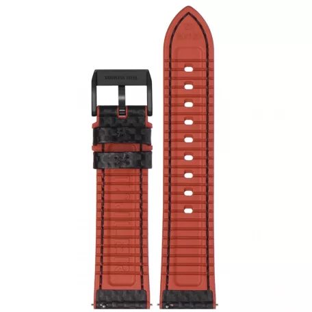 STAILER Premium Max Endurance Sport bőr óraszíj, fekete 20/18 L