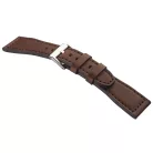 STAILER Premium Aviator bőr óraszíj, sötétbarna 20/18 L