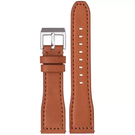 STAILER Premium Aviator bőr óraszíj, barna 20/18 L