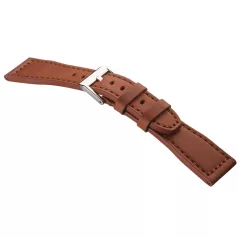 STAILER Premium Aviator bőr óraszíj, barna 22/20 L