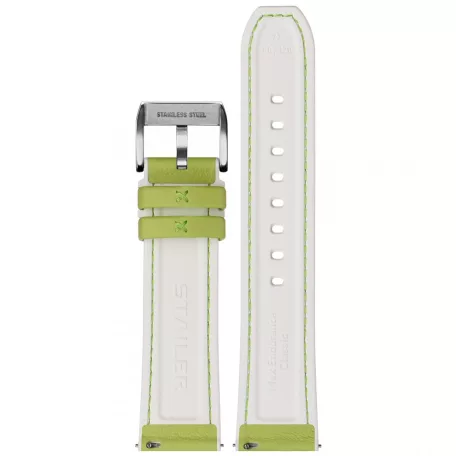 STAILER Premium Max Endurance DANI bőr óraszíj, világoszöld 18/16 L