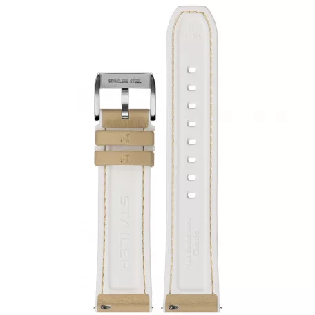 STAILER Premium Max Endurance DANI bőr óraszíj, bézs 18/16 L