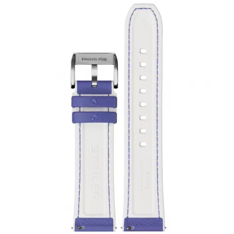 STAILER Premium Max Endurance DANI bőr óraszíj, neon kék 22/20 L