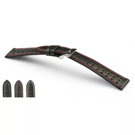 Campagnolo Cuoio Trattato óraszíj, fekete, 18/16mm