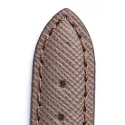 Campagnolo Saffiano borjúbőr óraszíj, szürke, 20/16mm