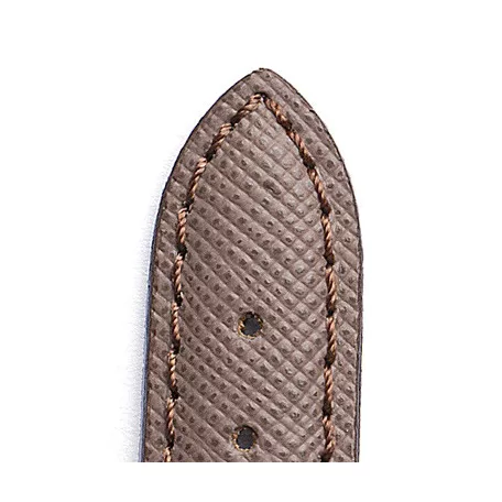 Campagnolo Saffiano borjúbőr óraszíj, szürke, 20/16mm