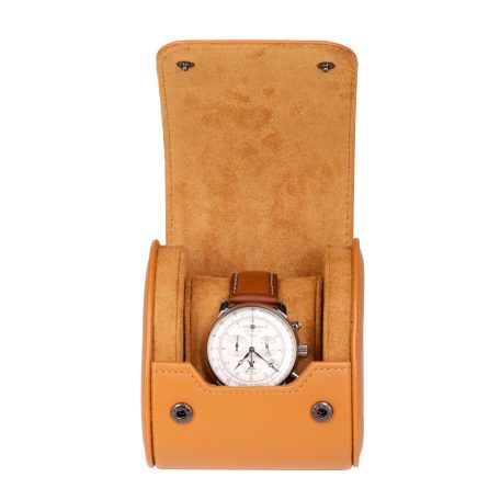 HENGERES UTAZÓ ÓRATARTÓ DOBOZ 1 ÓRÁNAK, BARNA