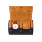 HENGERES UTAZÓ ÓRATARTÓ DOBOZ 2 ÓRÁNAK, FEKETE