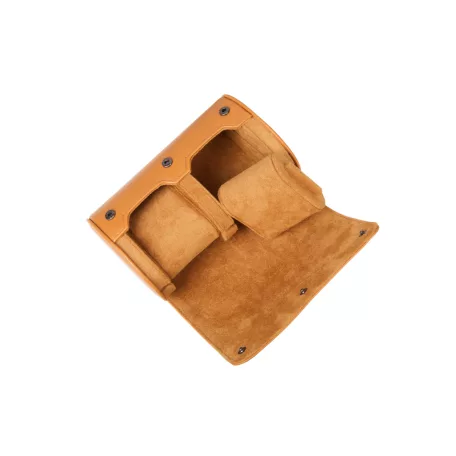 HENGERES UTAZÓ ÓRATARTÓ DOBOZ 2 ÓRÁNAK, BARNA