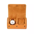 HENGERES UTAZÓ ÓRATARTÓ DOBOZ 2 ÓRÁNAK, BARNA