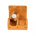 HENGERES UTAZÓ ÓRATARTÓ DOBOZ 2 ÓRÁNAK, BARNA