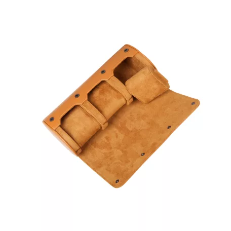 HENGERES UTAZÓ ÓRATARTÓ DOBOZ 3 ÓRÁNAK, BARNA