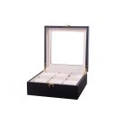 MATT FEKETE FA ÓRATARTÓ DOBOZ 6 ÓRÁNAK