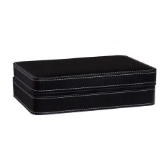 CIPZÁROS ÓRATARTÓ DOBOZ 10 ÓRÁNAK, FEKETE