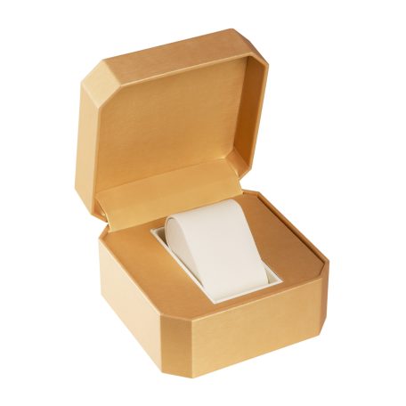 TEXTILBŐR ÓRATARTÓ DOBOZ, ÓRADOBOZ 1 ÓRÁNAK, ARANY