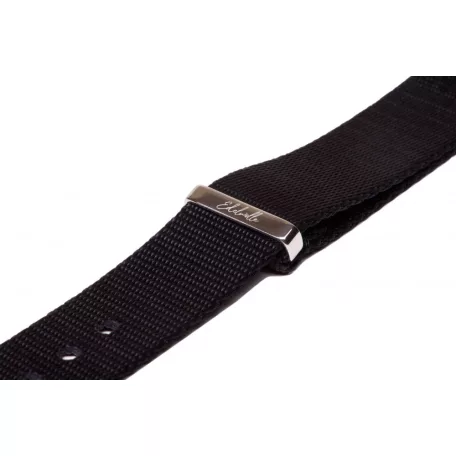 Edelwolle prémium Nato óraszíj, fekete, 18mm