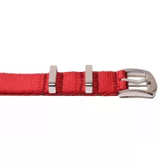 Edelwolle prémium Nato óraszíj, piros, 18mm