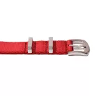 Edelwolle prémium Nato óraszíj, piros, 20mm