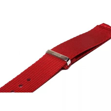 Edelwolle prémium Nato óraszíj, piros, 20mm