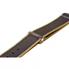 Edelwolle prémium Nato óraszíj, szürke/bézs, 20mm