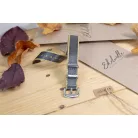 Edelwolle prémium Nato óraszíj, szürke/bézs, 20mm