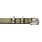 Edelwolle prémium Nato óraszíj, military zöld, 18mm