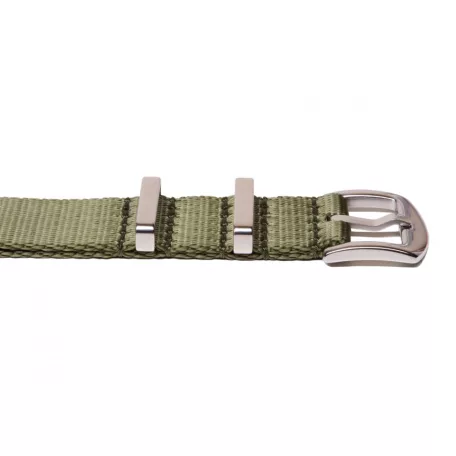 Edelwolle prémium Nato óraszíj, military zöld, 20mm