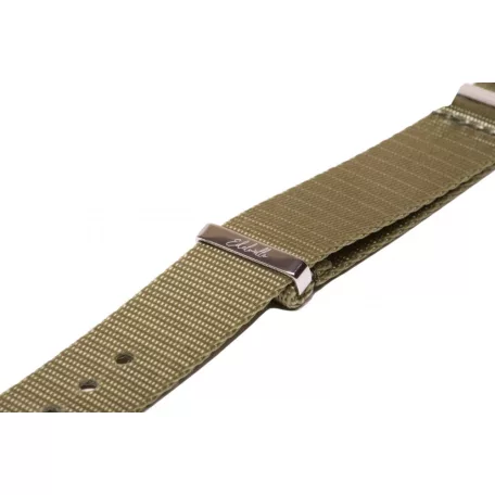 Edelwolle prémium Nato óraszíj, khaki zöld, 22mm