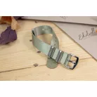 Edelwolle prémium Nato óraszíj, khaki zöld, 22mm