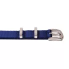 Edelwolle prémium Nato óraszíj, kék, 20mm