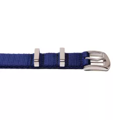Edelwolle prémium Nato óraszíj, kék, 20mm