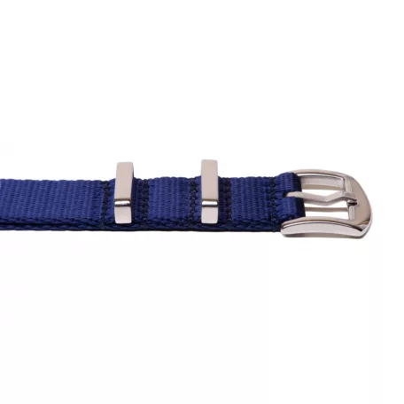 Edelwolle prémium Nato óraszíj, kék, 22mm