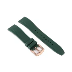 Edelwolle szilikon óraszíj, zöld, 22mm