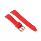 Edelwolle szilikon óraszíj, piros, 22mm