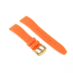 Edelwolle szilikon óraszíj, narancs, 22mm