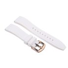 Edelwolle szilikon óraszíj, fehér, 22mm