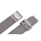 Edelwolle MESH/Milanese óraszíj, ezüst, 18mm