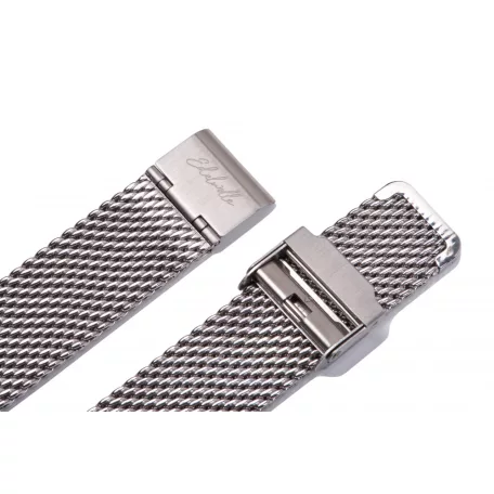 Edelwolle MESH/Milanese óraszíj, ezüst, 18mm