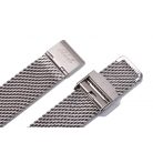 Edelwolle MESH/Milanese óraszíj, ezüst, 22mm