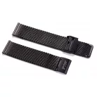Edelwolle MESH/Milanese óraszíj, fekete, 18mm