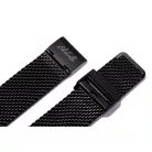 Edelwolle MESH/Milanese óraszíj, fekete, 18mm