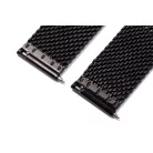 Edelwolle MESH/Milanese óraszíj, fekete, 18mm